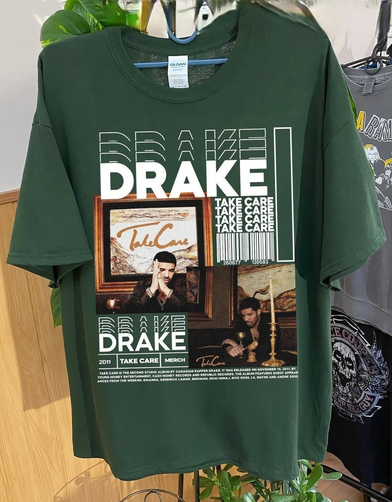 Drake Shirt, Drake Take Care Shirt, Drake Rap Shirt, Drake Rapper Shirt, Drake Tour Shirt, Bootleg Inspired, Drake Vintage T-Shirt