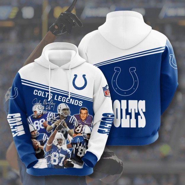 Indianapolis Colts 34 Unisex 3D Hoodie Gift For Fans