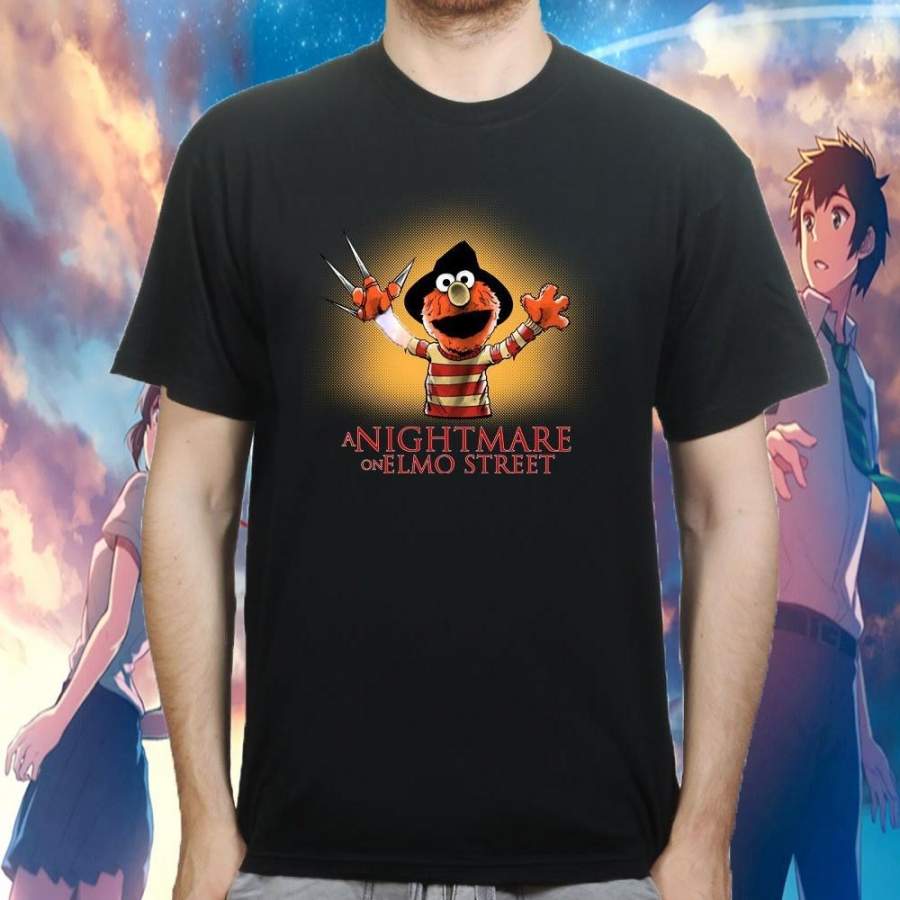 Cp Mens Nightmare On Elm-O Street Halloween Scary T-Shirt