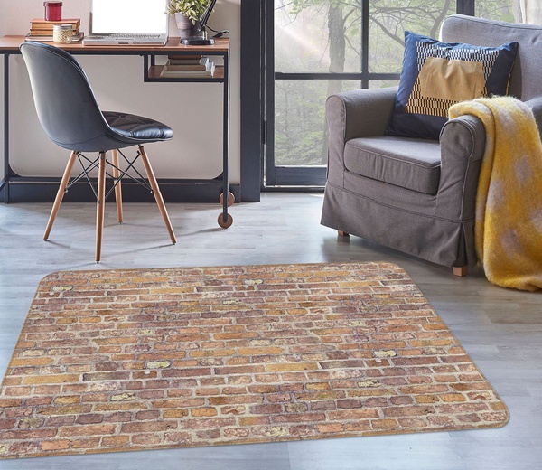 3D Brick Stacking Retro Wall Area Rug Home Decor