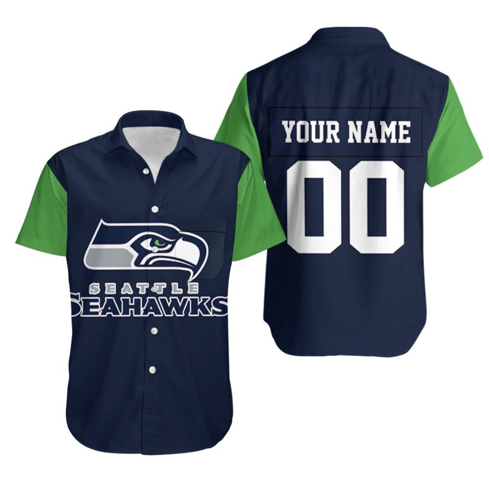 Seattle Seahawks 3D Personalized Hawaiian Shirt