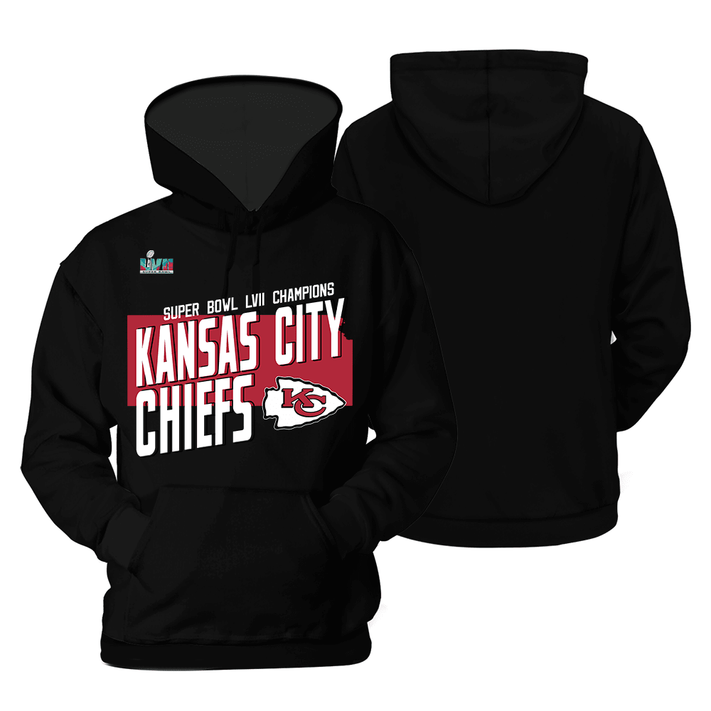 Kansas City Chiefs Superbowl Map Print 2D Hoodie