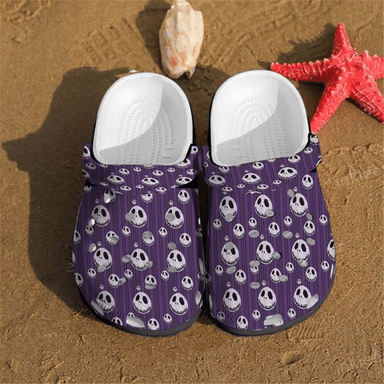 The Nightmare Before Christmas Skull Crocss Crocband Clog Comfortable Water Shoes