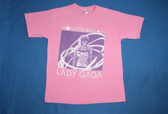 2000S Lady Gaga Shirt The Monster Ball Tour Shirt Pop Dance Electronic Men S Shirt