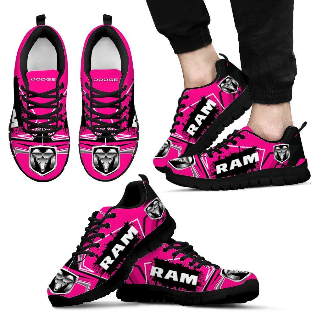 3D Printed Dodge Ram LPH Sneakers Ver 3 For Men & Women (Pink)