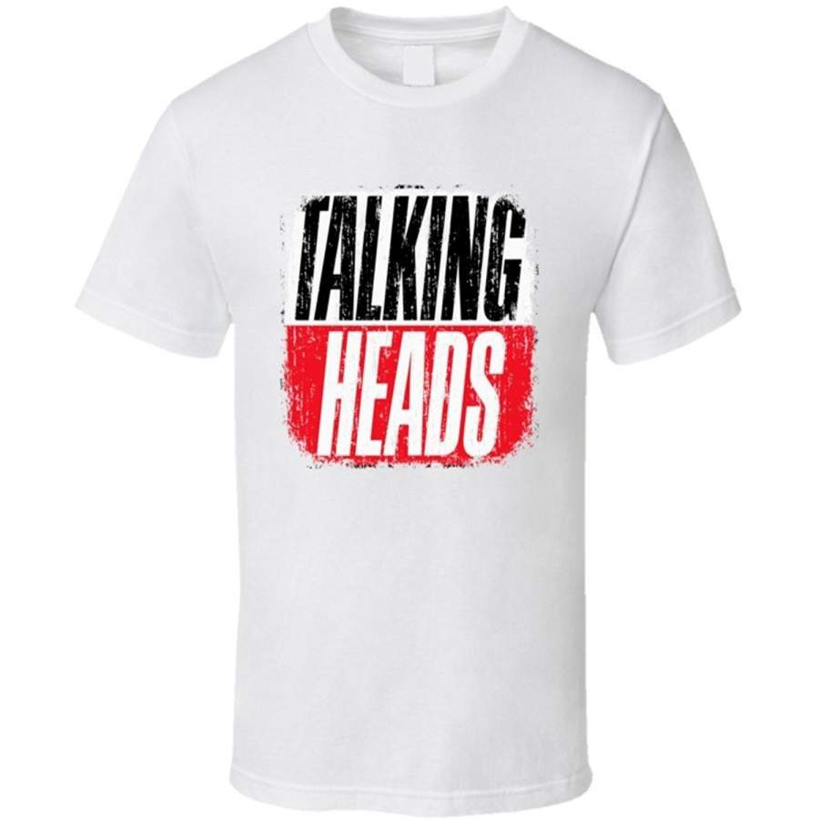 Talking Heads Classic Rock Vintage Band Music T Shirt Fashion O-Neck Short Sleeved T-Shirts Summer Funny Loose Punk Tee Shirt For Men