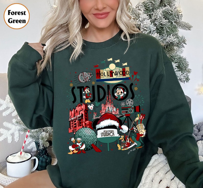 Merry Christmas Sweatshirt, Mouse And Friends Christmas Shirt Christmas Trip Shirt Family Vacation Christmas Shirt Christmas Vibes Sweatshirt