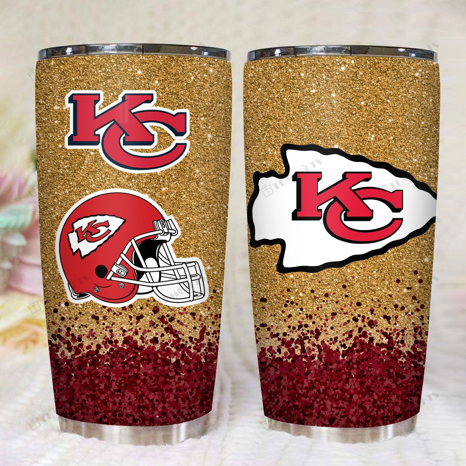 Kansas City Chiefs American Football Team 20Oz Stainless Steel Tumbler