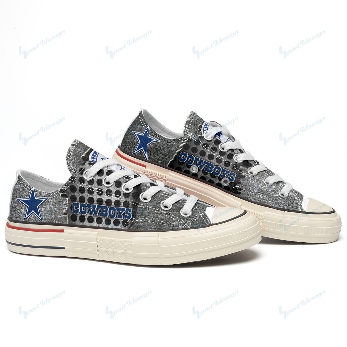 Dallas Cowboys New Low Top Canvas Shoes 01