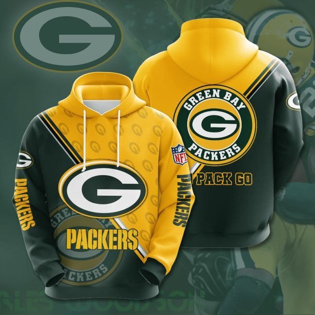 Green Bay Packers Long Sleeve 92 Unisex 3D Hoodie Gift For Fans