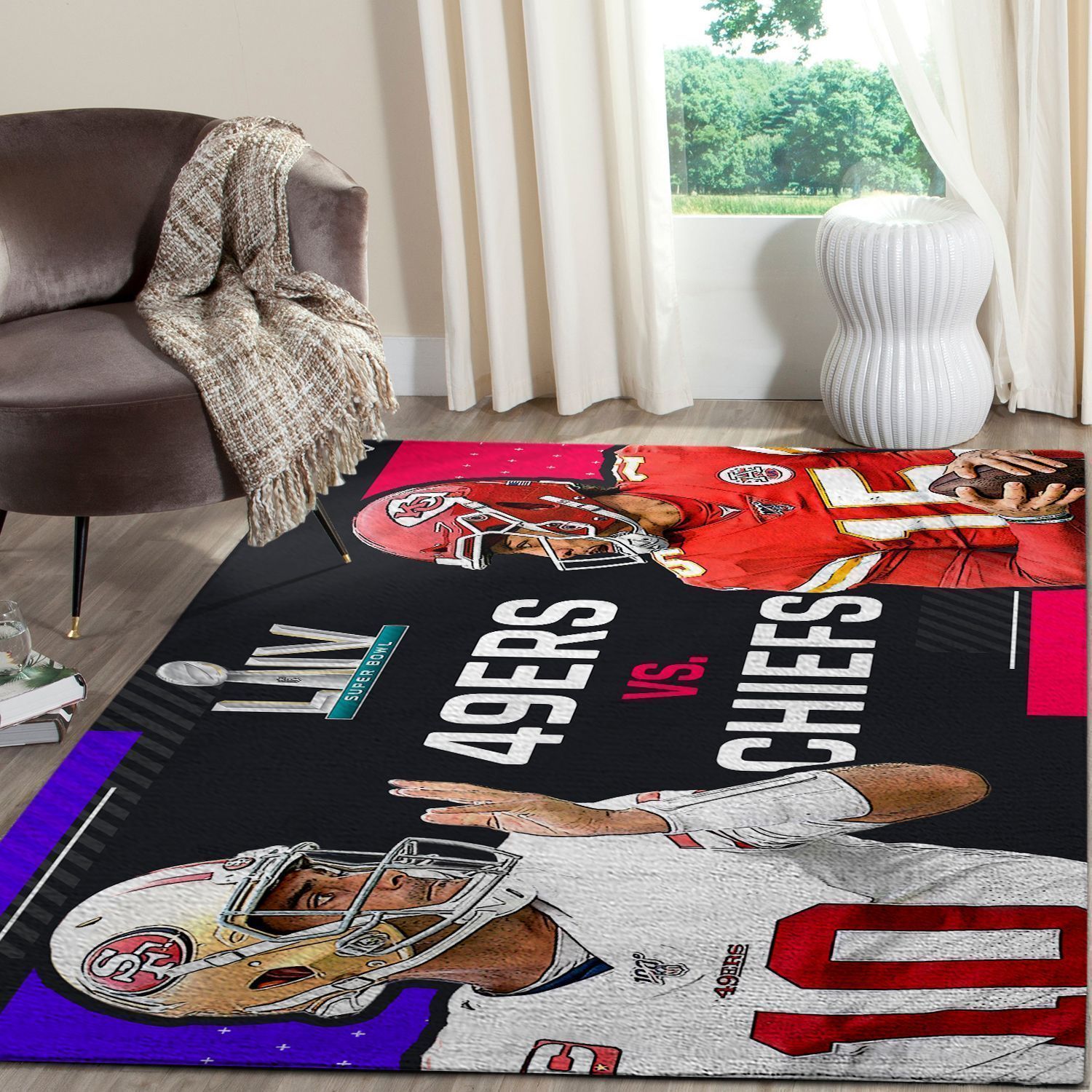 Super Bowl 2020 Nfl Fn030222 Baseball Area Rugs Living Room Carpet Custom Floor Home Decor