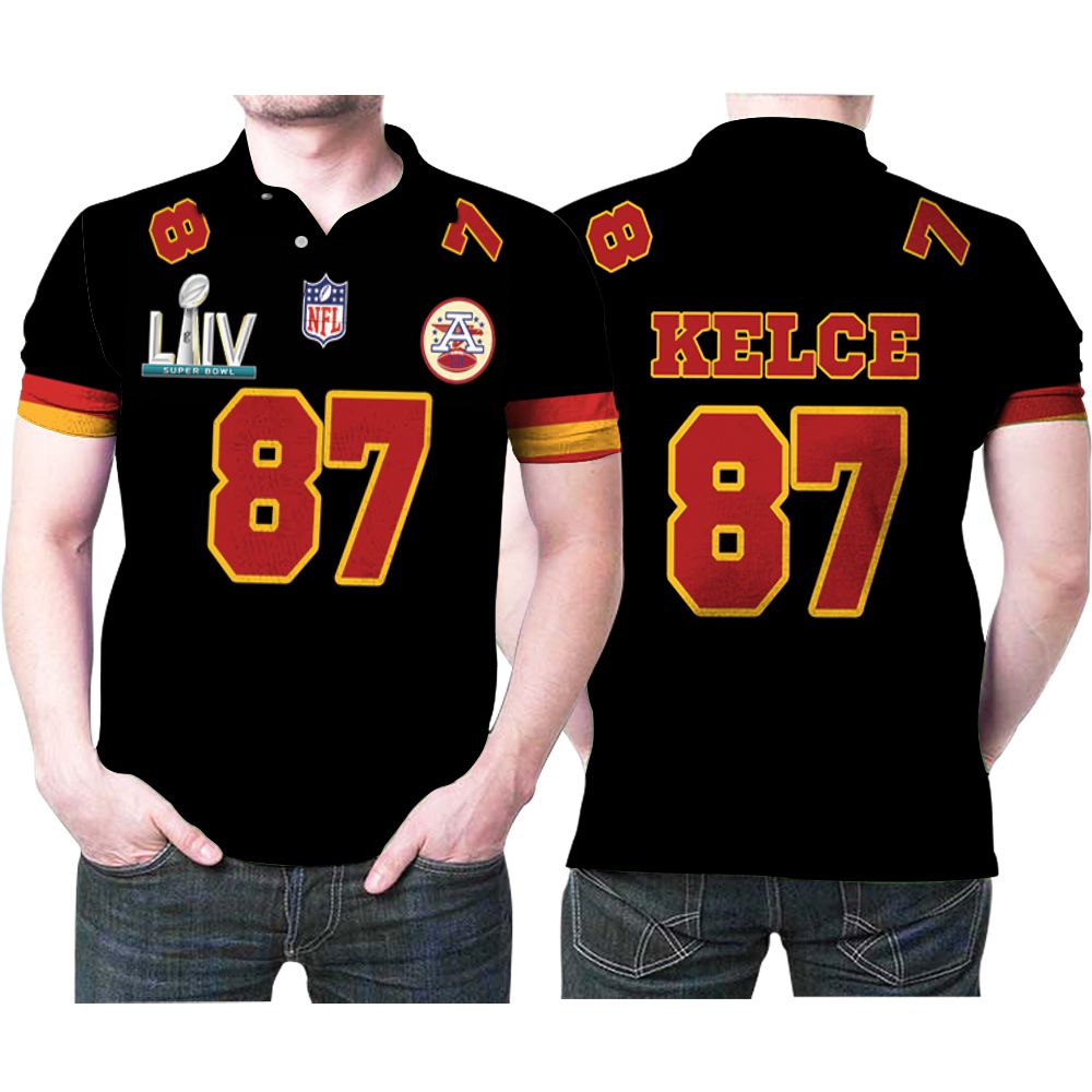 Kansas City Chiefs Travis Kelce 87 Red Game Jersey Style Gift For Chiefs Fans Kelce Lovers Polo Shirt All Over Print Shirt 3D T-Shirt