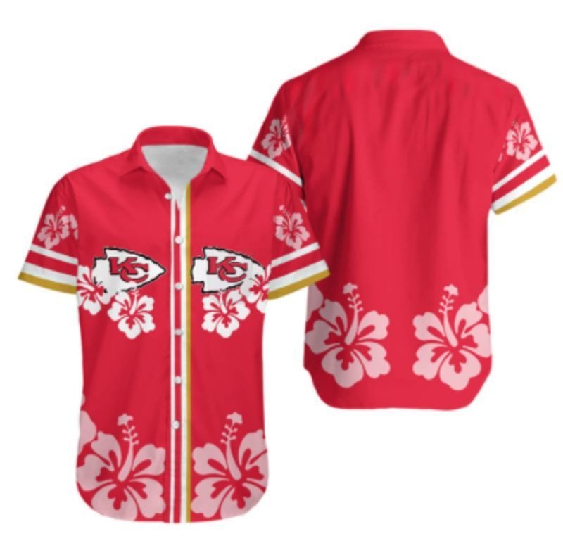 Kansas City Chiefs Hibiscus Flower Hawaii Shirt And Shorts Summer Collection 2 H97