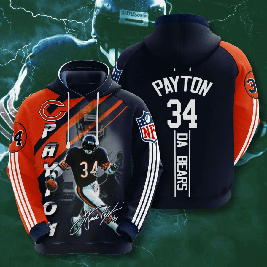 Chicago Bears Walter Payton 99 Unisex 3D Hoodie Gift For Fans