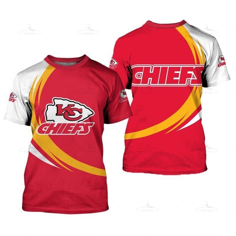 Kansas City Chiefs T-Shirt Curve Style Gift For Men