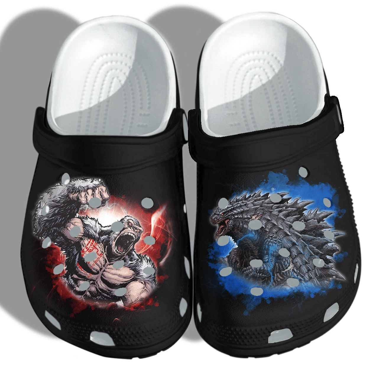 King Monster Godzilla Kong Crocss Crocband Clog Comfortable Water Shoes