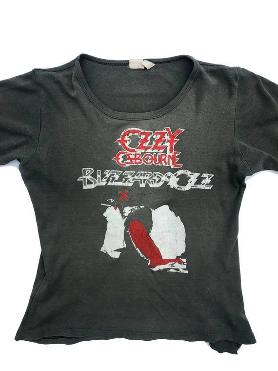 Ozzy Osbourne Blizzard Of Ozz British Tour 1980 Vintage Shirt