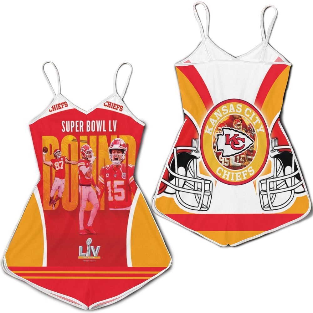 Kansas city chiefs afc west division super bowl L V 2021 3D Romper