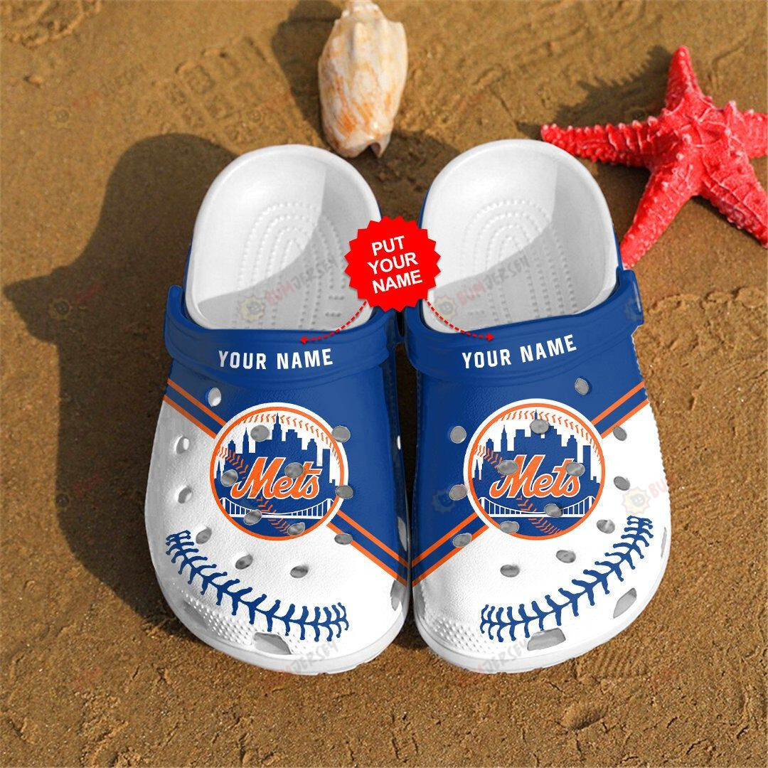 New York Mets Custom Name Crocss Crocband Clog Comfortable Water Shoes – Aop Clog