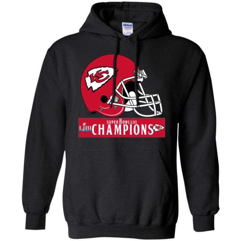 Super Bowl Champions Liii Kansas City Chiefs 2019 Shirt G185 Gildan Pullover Hoodie 8 Oz.