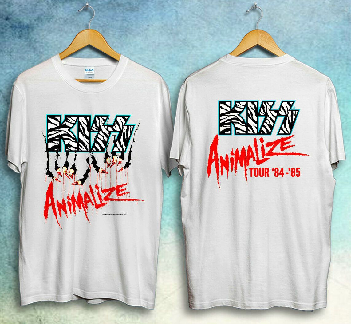 Vintage 1985 KISS Animalize Concert Tour T-Shirt