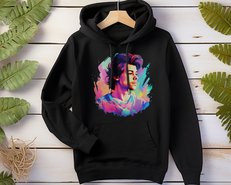 Colorful Harry Styles Hoodie | Aesthetic Melodies