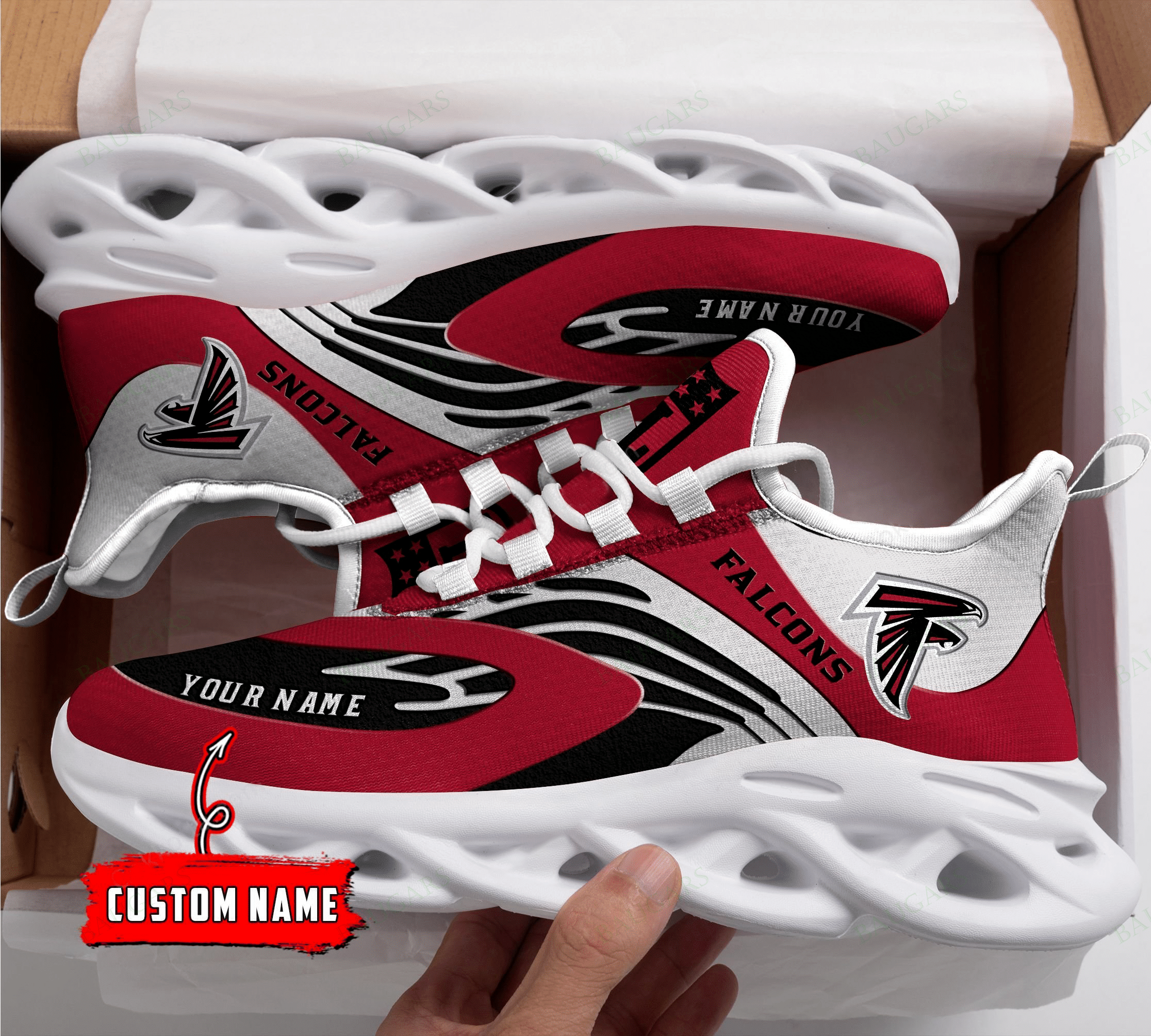 Atlanta Falcons Yezy Running Sneakers Art 254