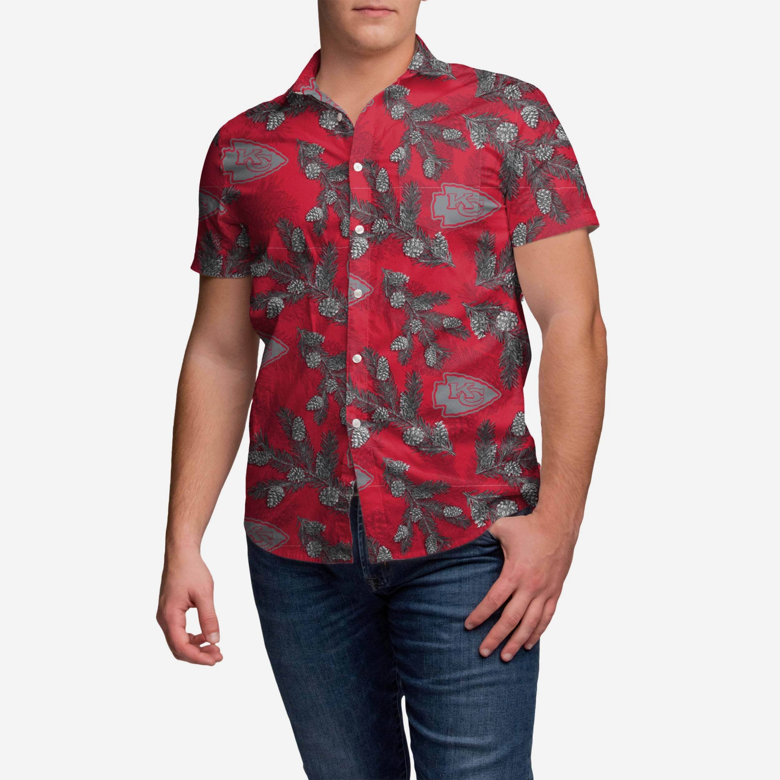 Kansas City Chiefs Pinecone Button Up Shirt