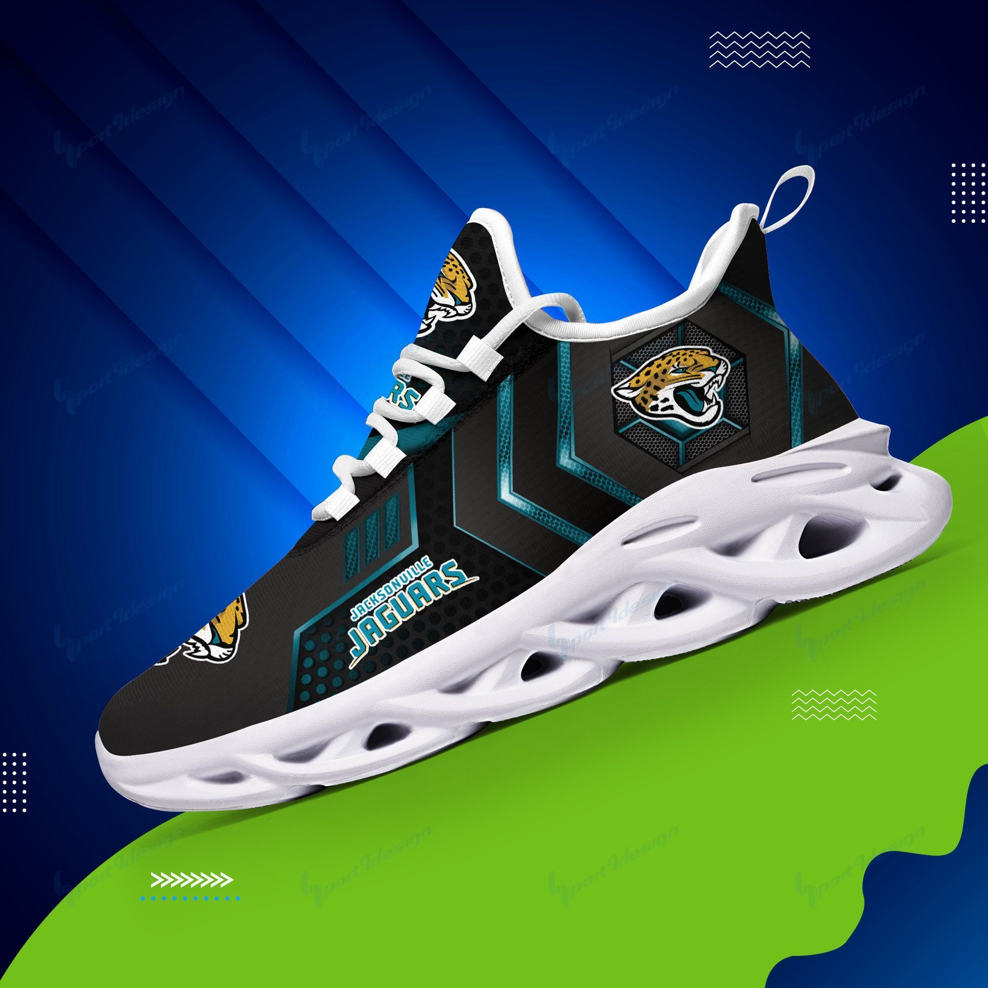 Jacksonville Jaguars Yezy Running Sneakers 189