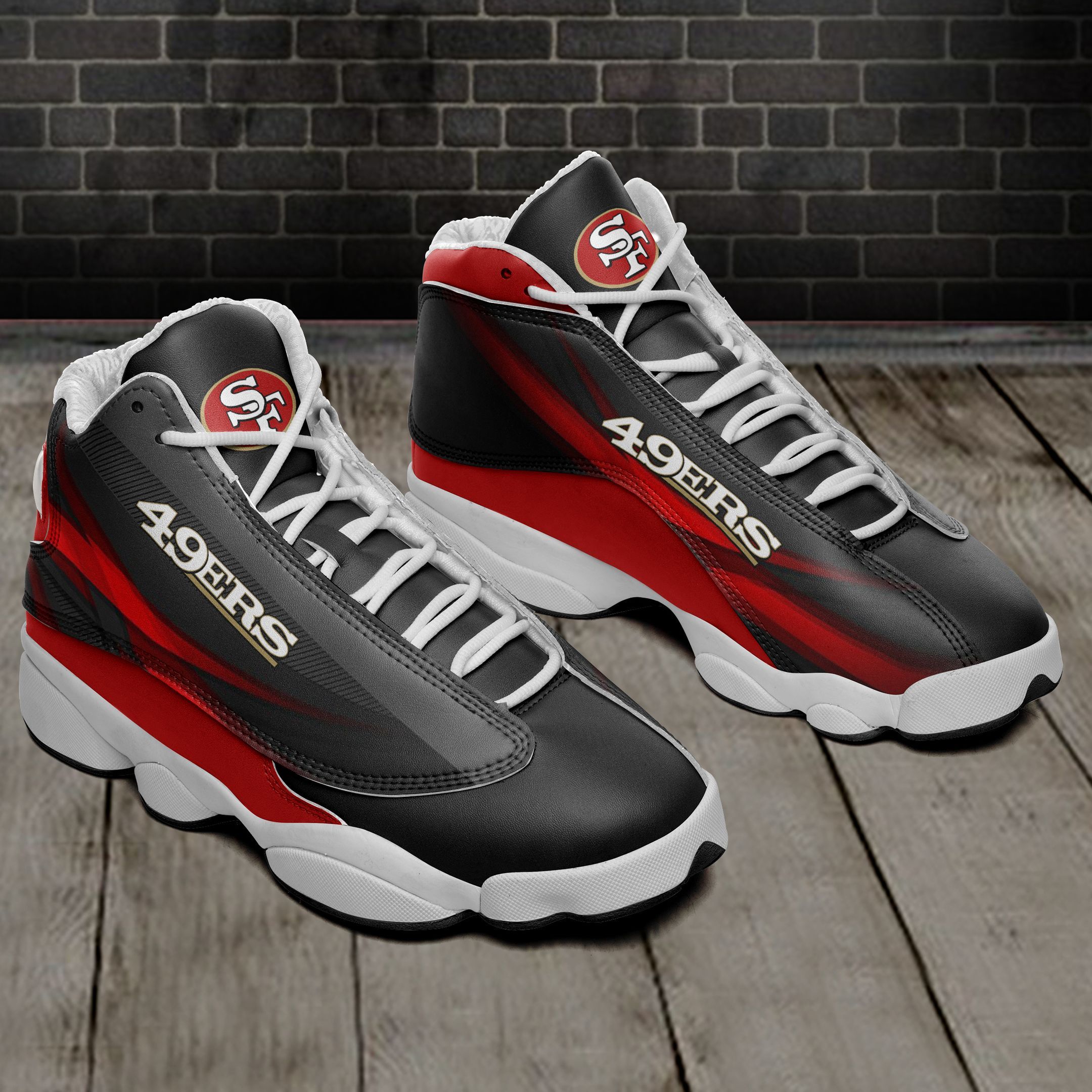 San Francisco 49ers Air JD13 Sneakers 721