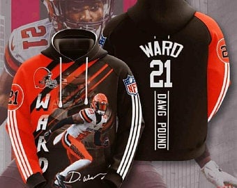 Cleveland Browns Denzel Ward Dawg Pound 9 Unisex 3D Hoodie Gift For Fans