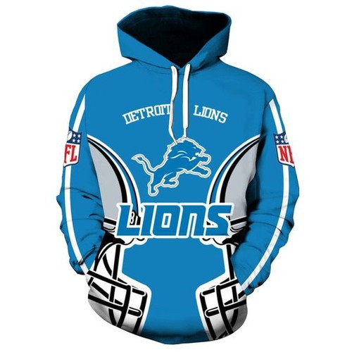 Detroit Lions 16 Unisex 3D Hoodie Gift For Fans