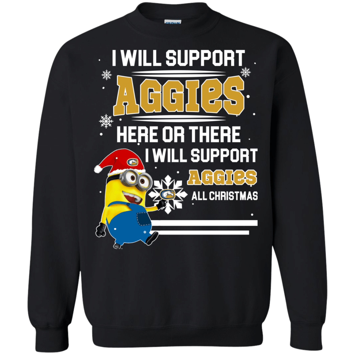Amazing Uc Davis Aggies Minion Ugly Christmas Sweater 2023S Support Here Or There All Christmas Sweatshirts