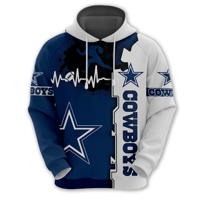 Dallas Cowboys Beating Curve And 54 Unisex 3D Hoodie Gift For Fans