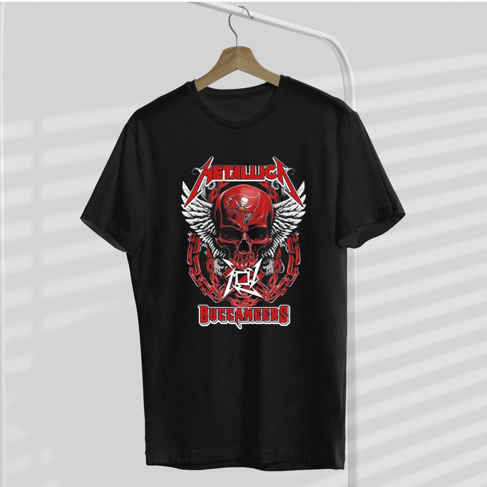 Skull Metallica Tampa Bay Buccaneers T-shirt