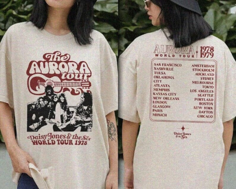 Journey Band Shirt Freedom Tour, Journey Anniversary, Daisy Jones Merch, Book Merch, Merch Aurora Tour Shirt