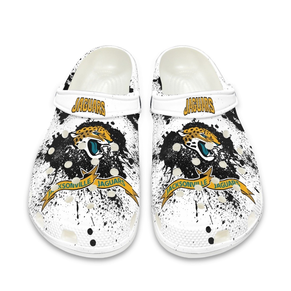 Jacksonville Jaguars Crocs Shoes Cute Style#2 Shoes For Fans