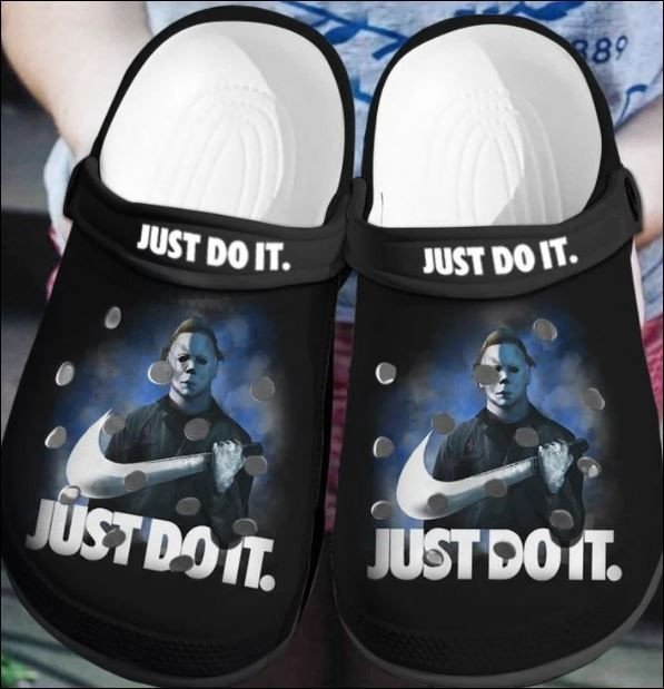 Michael Myers Just Do It In Dark Theme Crocss Crocband Clog Comfortable Water Shoes