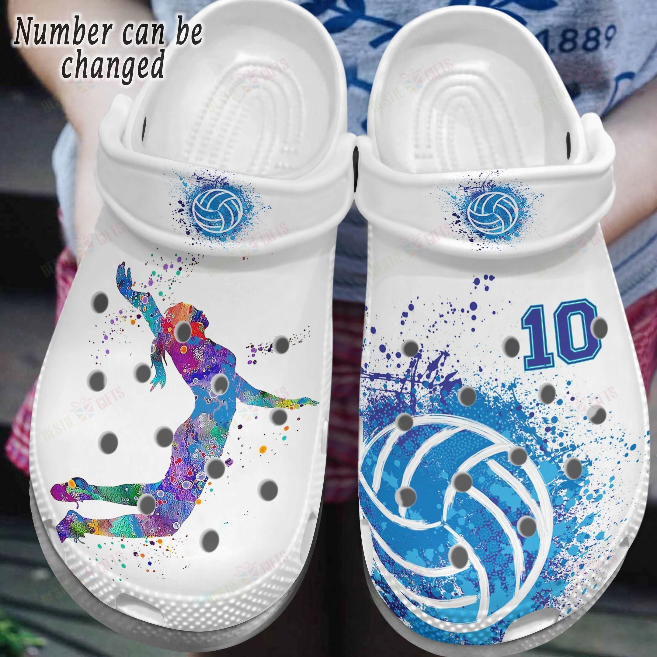 Volleyball Crocs Classic Clog Personalized Volleyball Lover Shoes