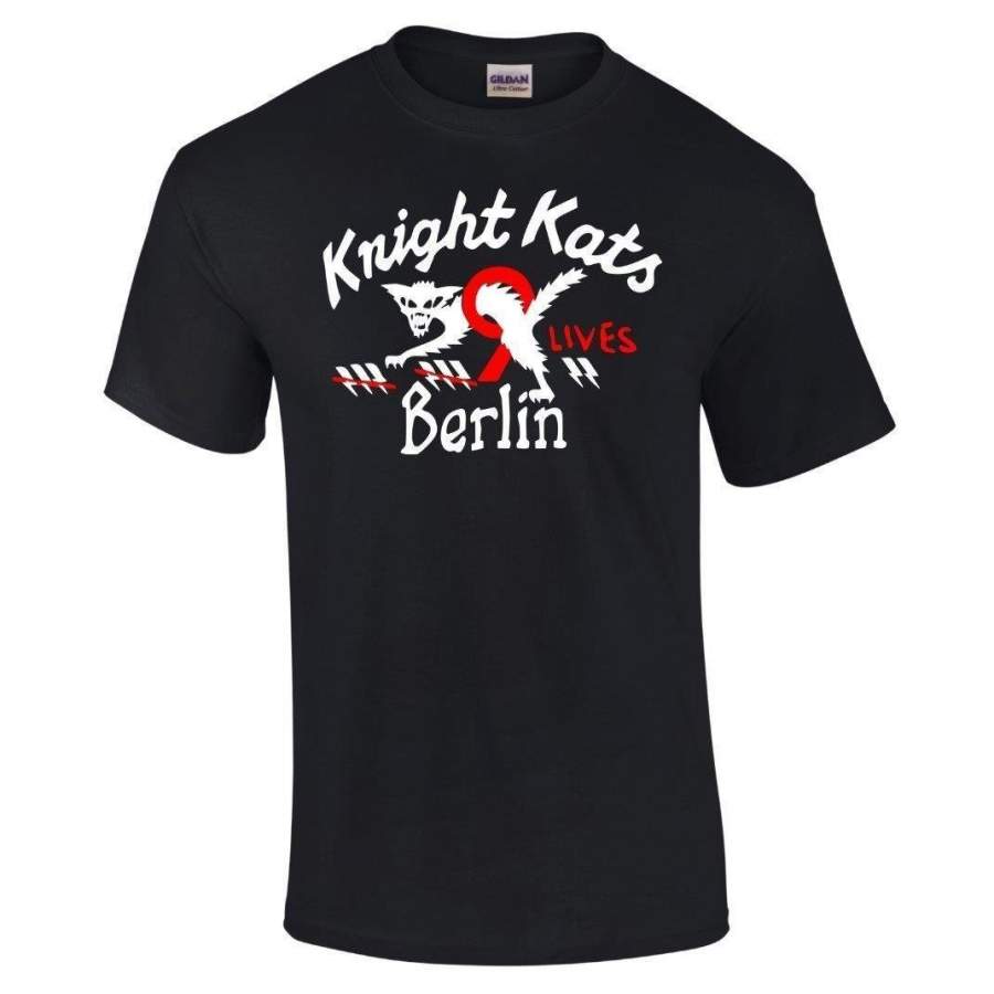 Knight Kats Berlin Vintage Luftwaffe Pilots Motorcycle Club T-Shirt Sizes S-3XL