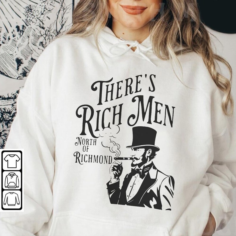 Rich Men North Of Richmond Music Shirt, Oliver Anthony Vintage 90S Graphic Tee V2, Western Usa Flag Retro Unisex Gift For Fan