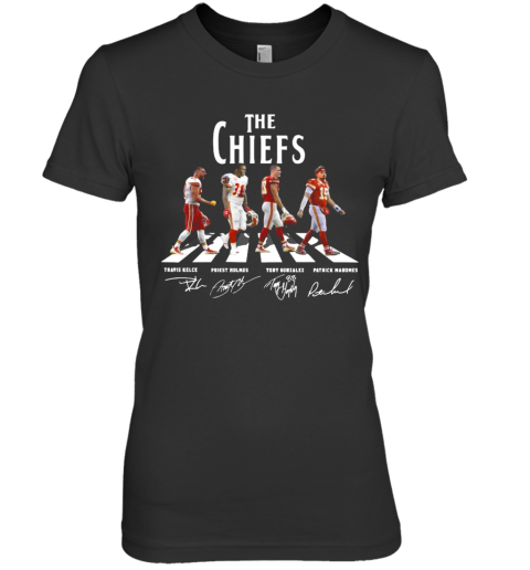 The Kansas City Chiefs Football Abbey Road Signatures Premium Women’S T-Shirt