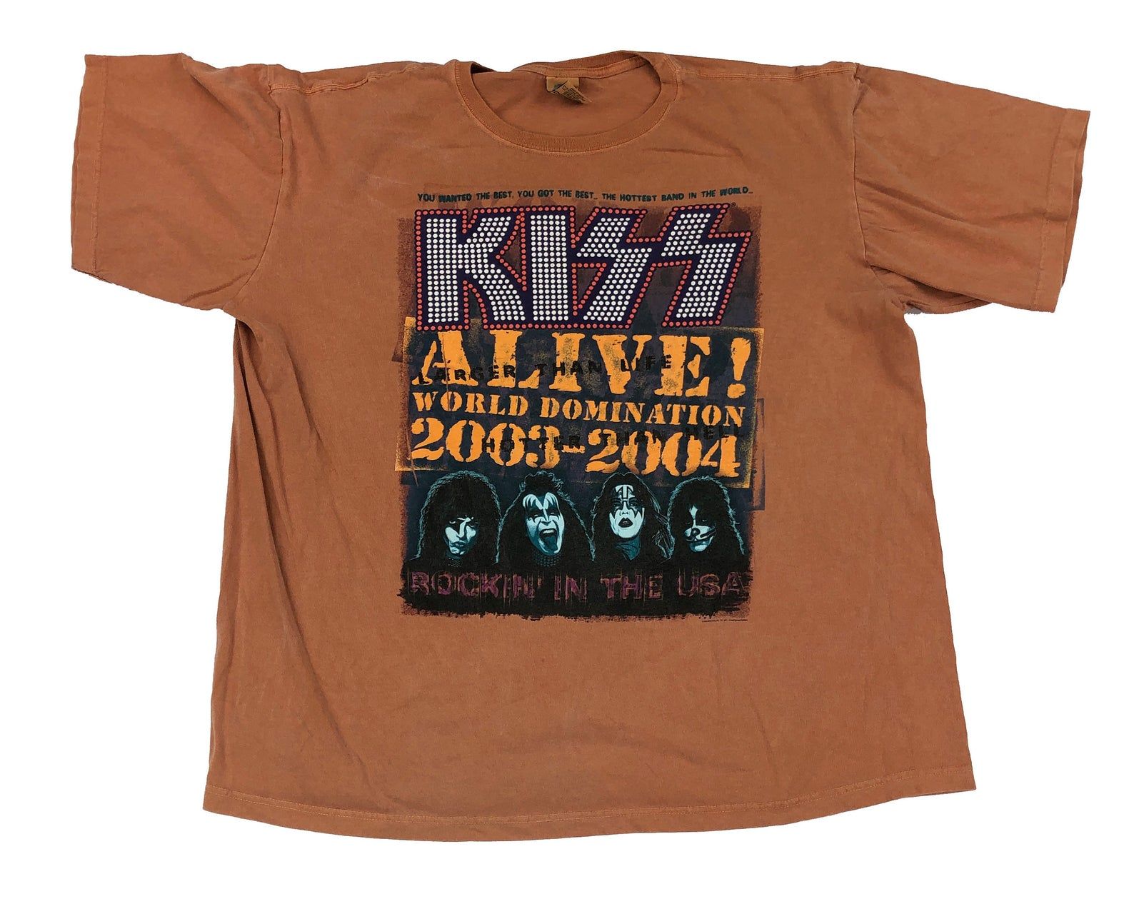 Vintage Ish Kiss Alive 2003-2004 Tour T-shirt