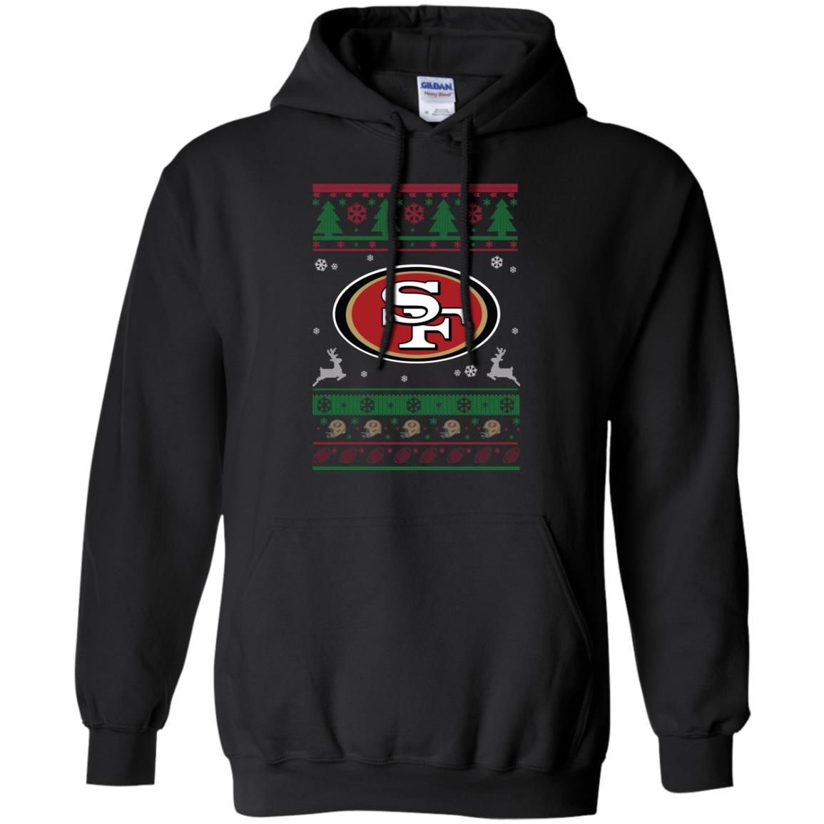 San Francisco 49ers Logo Football Teams Ugly Christmas Sweater Men Pullover Hoodie