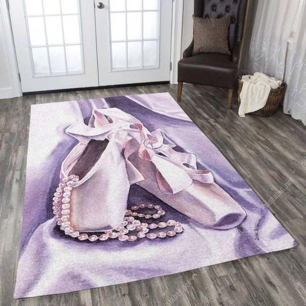 Ballet Pointe Shoes Rectangle Rug 26