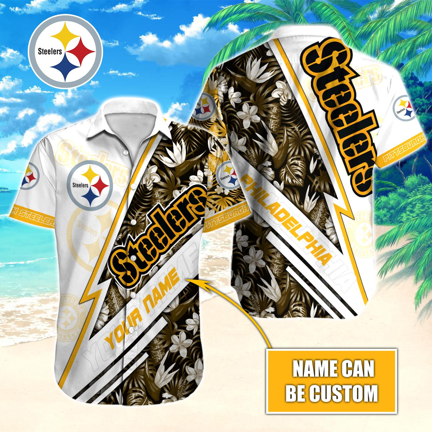 Pittsburgh Steelers Nfl-Hawaiian Shirt Custom T-40920