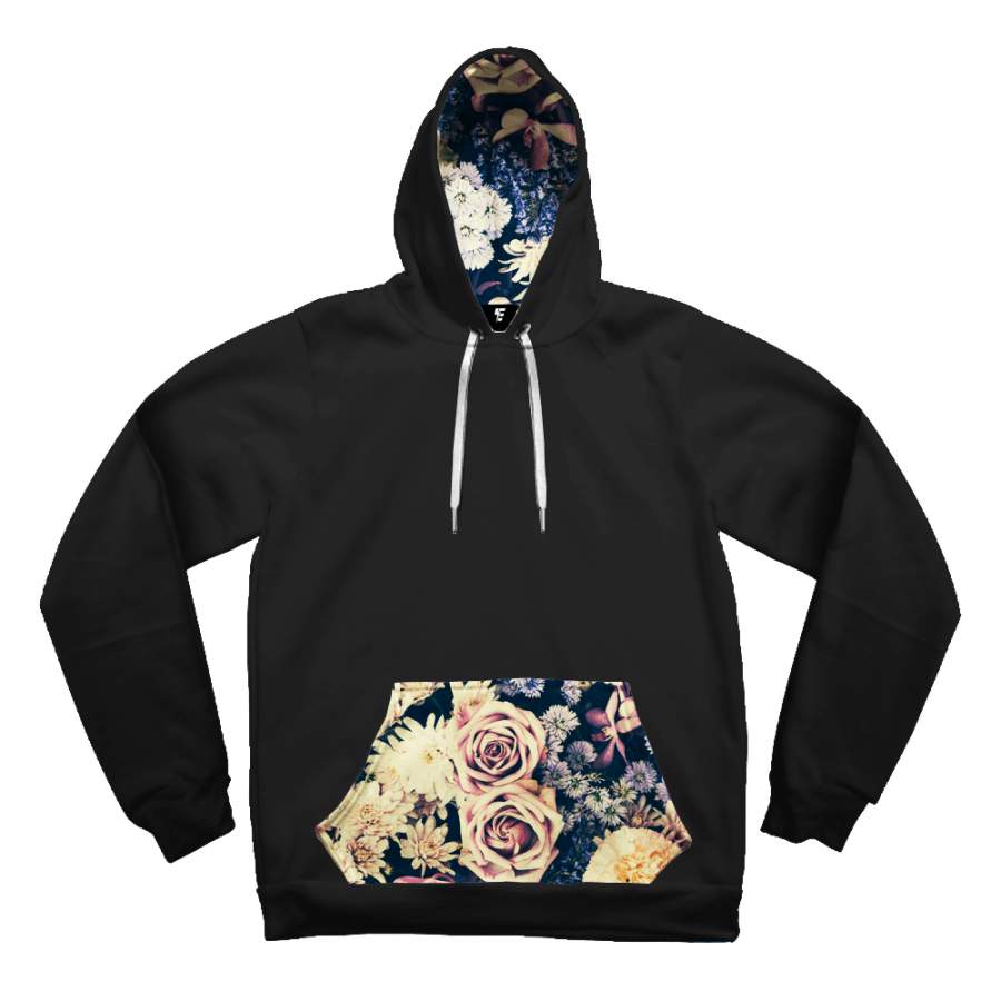 Vintage Flowers Contrast Unisex Men/Women All-Over Print 3D Hoodie