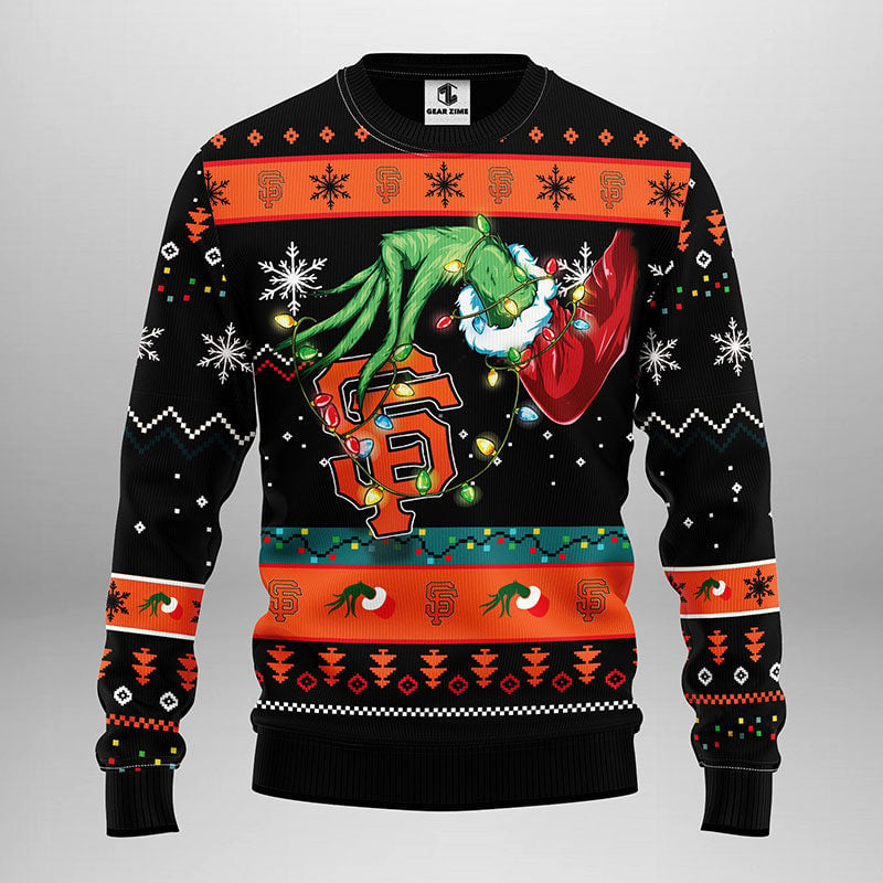 San Francisco Giants Grinch Ugly Christmas Sweater