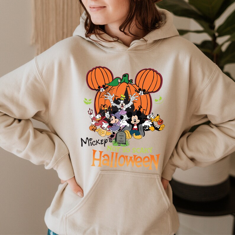 Mickey'S Not So Scary Halloween Party Hoodie, Halloween Matching Shirt, Disney Halloween Family Shirts Disney Halloween Tee , Halloween Shirts - Kittyband Fashion