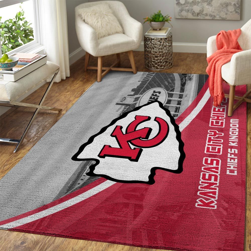 Kansas City Chiefs Football Club Area Rugs Living Room Carpet FN281233 Local Brands Floor Decor